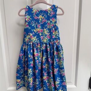 NWOT Polo by Ralph Lauren 3T Blue Multicolor Floral Sleeveless Tank Top Dress
